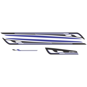 Kit Faixas adesivos compatível Lateral carro Onix Effect ano 2013 a 2017
