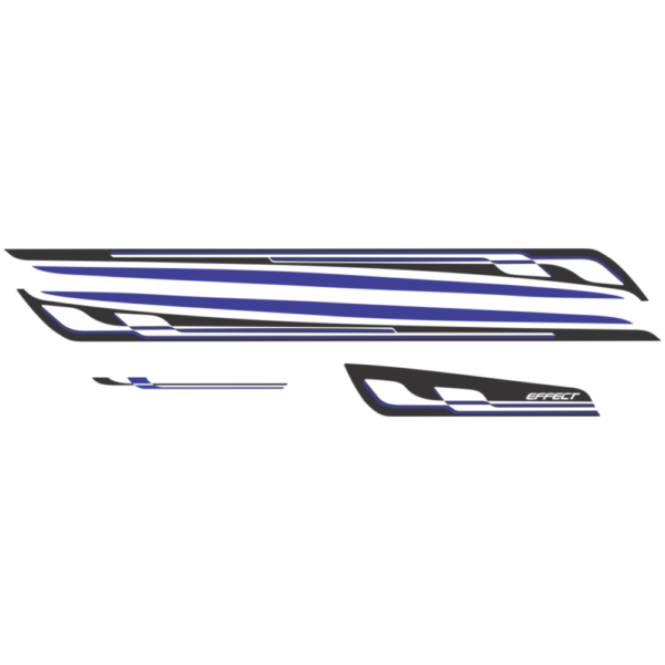 Kit Faixas adesivos compatível Lateral carro Onix Effect ano 2013 a 2017