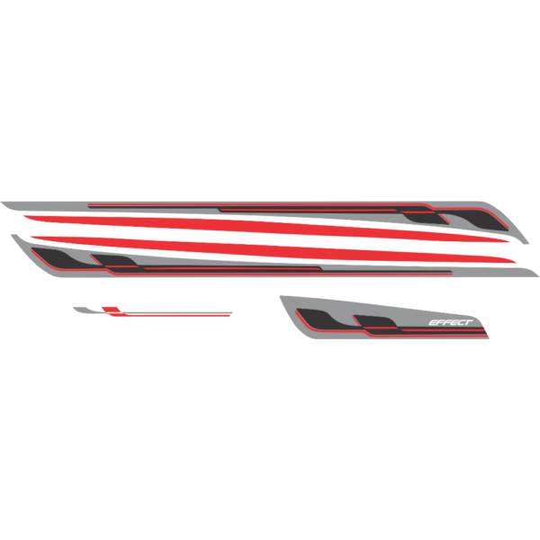 Kit Faixas adesivos compatível Lateral carro Onix Effect ano 2013 a 2017 - Imagem 3