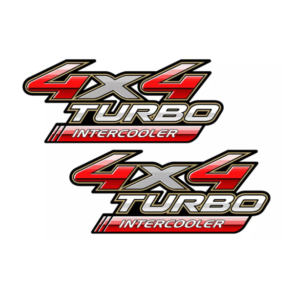 Kit adesivo genérico compatível 4x4 turbo intercooler para carro Hilux 2009 2010 2011 2012