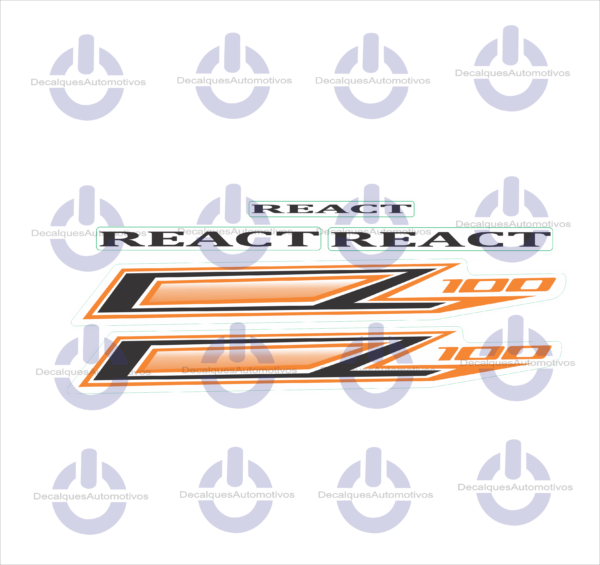 Kit Faixa Adesivo Compatível para Moto BIZ 100 ano 2013 2014 2015 - Imagem 4