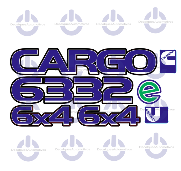 Kit Adesivo Resinado Compatível com Caminhão Cargo 6332e
