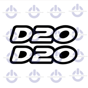 Par Adesivo Emblema lateral compatível com D20 1996 1997 1998 1999 2000 2001 2002 2003 2004 2005 2006