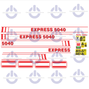Kit Faixa Adesivo Compatível com Enfardadeira Express 5040