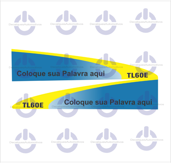 Kit Faixa Adesivo Compatível com Trator NH TL60E TL70E TL75E TL85E TL95E - Imagem 6