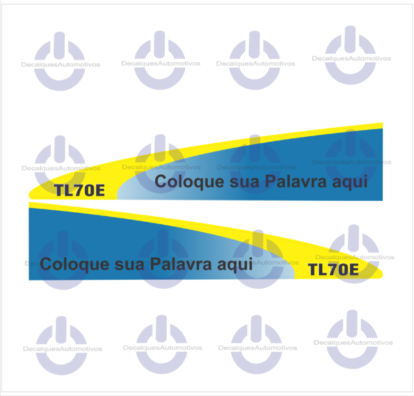Kit Faixa Adesivo Compatível com Trator NH TL60E TL70E TL75E TL85E TL95E - Imagem 5