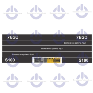 Kit Faixa Adesivo compatível com Trator NH 4630 5030 5630 6630 7630 8030