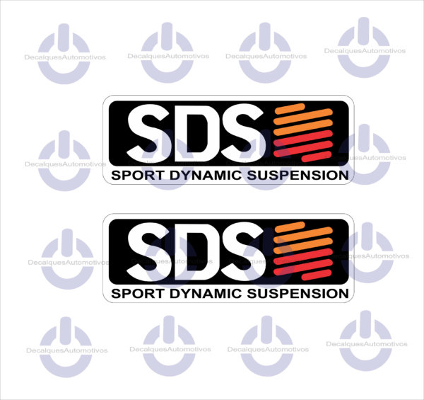 Par Emblema adesivo Resinado SDS compatível com L200 Triton 2005 2006 2007 2008