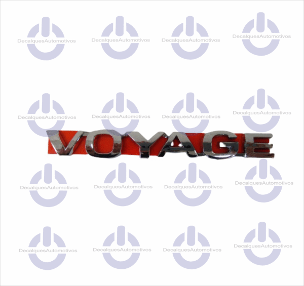 Emblema Letreiro Compatível Voyage Cromado