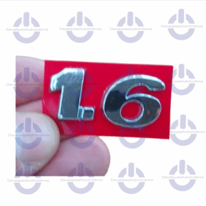 Emblema Letreiro 1.6 Cromado compatível com Gol Voyage G5 2009 2010 2011
