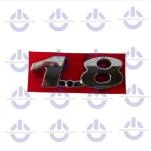 Emblema Letreiro 1.8 Cromado Compatível com Palio Punto Idea Bravo Strada