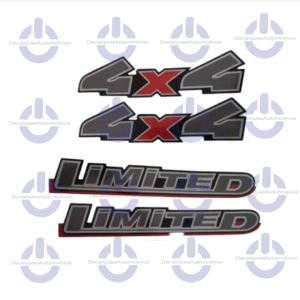 Kit Adesivo 4x4 Limited compatível com Ford Ranger 2010 2011 2012