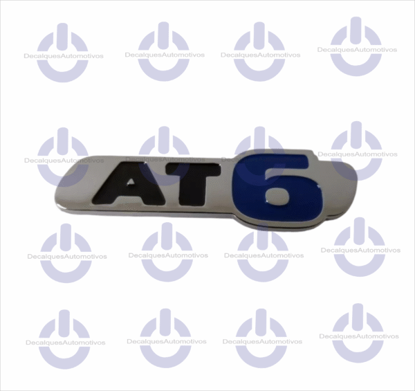 Emblema Letreiro At6 cromado Compatível com Fiat Toro 2016 2017 2018 2019 2020