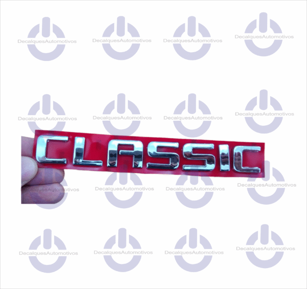 Emblema Letreiro Classic Cromado compatível com ano 2008 A 2013 2014 2015 2016