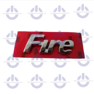 Emblema Letreiro Fire cromado compatível com Palio Uno strada 2001 2002 2003 2004 2005 2006