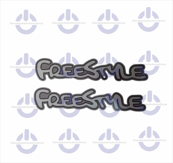 Par Adesivo Freestyle em Aço escovado Compatível com Ford Ecosport