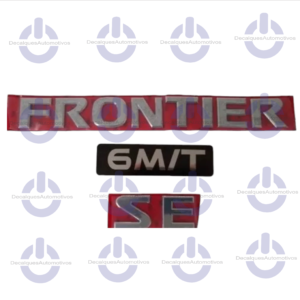 Kit Emblema Frontier Se Cromado Adesivo 6m/t Compatível com ano 2008 2009 a 2015 2016