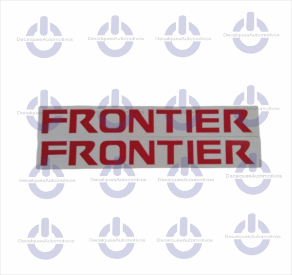 Par Adesivos Frontier Vermelho para Rack teto Compatível com Nissan Frontier