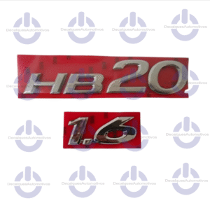 Kit Emblema Hb20 1.6 compatível com ano 2012 2013 2014 2015 2016 2017 2018 2019