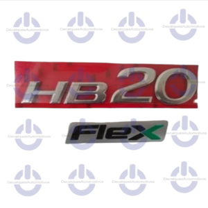 Kit Emblema Hb20 Flex compatível com ano 2014 2015 2016 2017 2018 2019