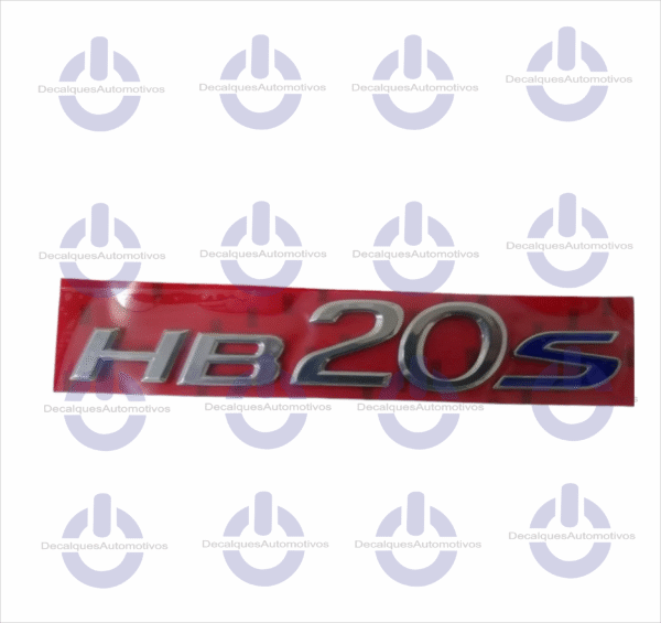 Emblema Letreiro Hb20s Traseira compatível com ano 2014 2015 2016 2017 2018 2019 2020 2021 2022
