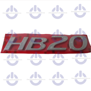 Emblema Letreiro Hb20 Traseira Compatível com Hyundai Hb20 2020 2021 2022 2023