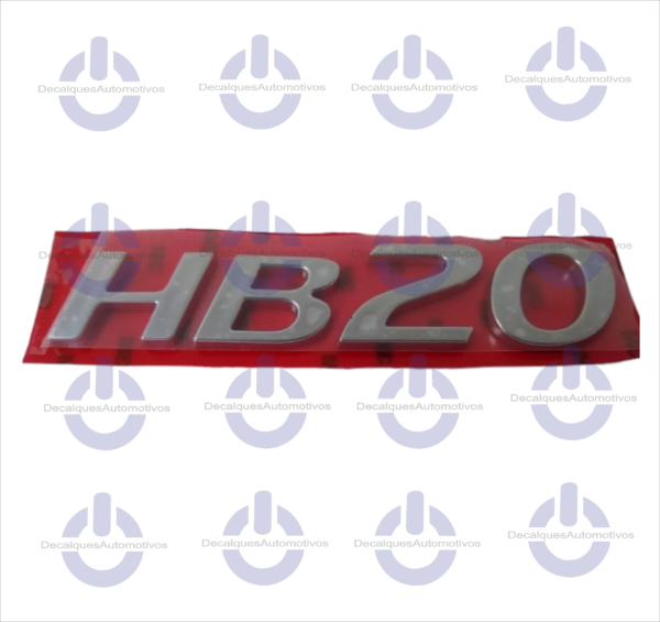 Emblema Letreiro Hb20 Traseira Compatível com Hyundai Hb20 2020 2021 2022 2023