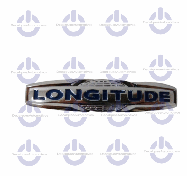 Emblema Letreiro Longitude cromado compatível com Jeep Renegade Compass Cherokee