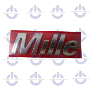 Emblema Letreiro Mille cromado compatível com Uno Mille 2004 A 2010 2011 2012 2013
