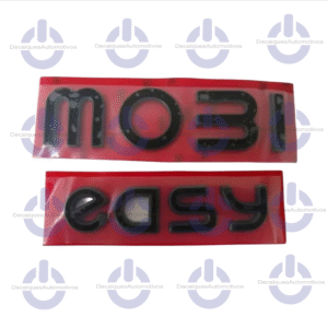 Kit Emblema Letreiro Mobi Easy Black Piano Compatível com ano 2017 2018 2019 2020 2021