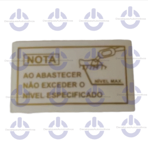 Adesivo Nota Abastecimento Compatível com moto CG TITAN 125