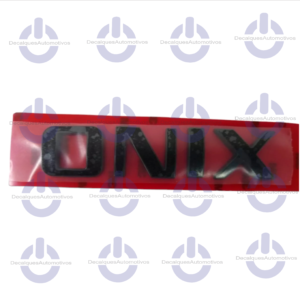 Emblema Letreiro Onix Black Piano Compatível com ano 2012 2013 A 2018 2019