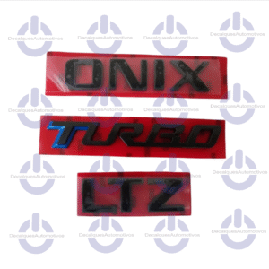 Kit Emblema Onix turbo Ltz Black Piano Compatível com ano 2020 2021 2022