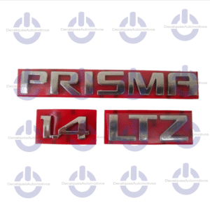 Kit Emblema Letreiro Prisma Ltz 1.4 compatível com 2013 2014 2015 2016 2017 2018 2019