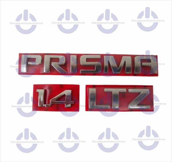 Kit Emblema Letreiro Prisma Ltz 1.4 compatível com 2013 2014 2015 2016 2017 2018 2019