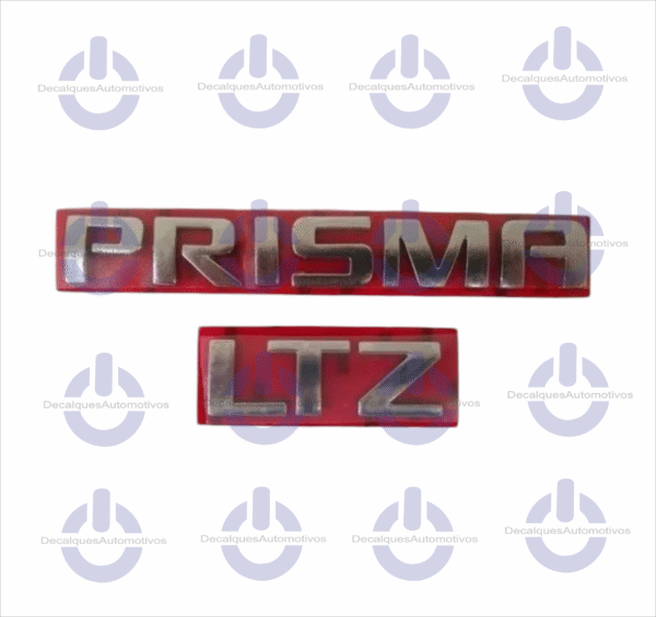 Kit Emblema Letreiro Prisma Ltz cromado Compatível com ano 2013 A 2016 2017 2018 2019