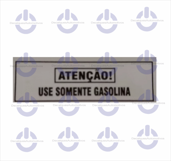 Adesivo Selo Tanque Atenção Use Somente Gasolina compatível com CG Start