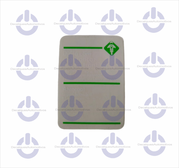 Adesivo Compatível Tanque Dirija Com Seguranca Cor Preto E Verde - Imagem 3
