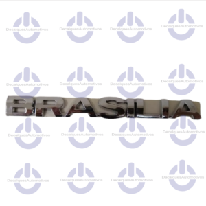 Emblema Letreiro Brasilia Cromado Porta Malas Compatível