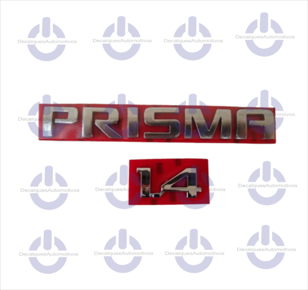Kit Emblema Letreiro Prisma 1.4 compatível com ano 2013 A 2016 2017 2018 2019