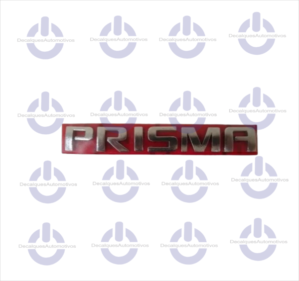 Emblema Letreiro Prisma Cromado compatível com ano 2007 2008 2009 2010 Acima