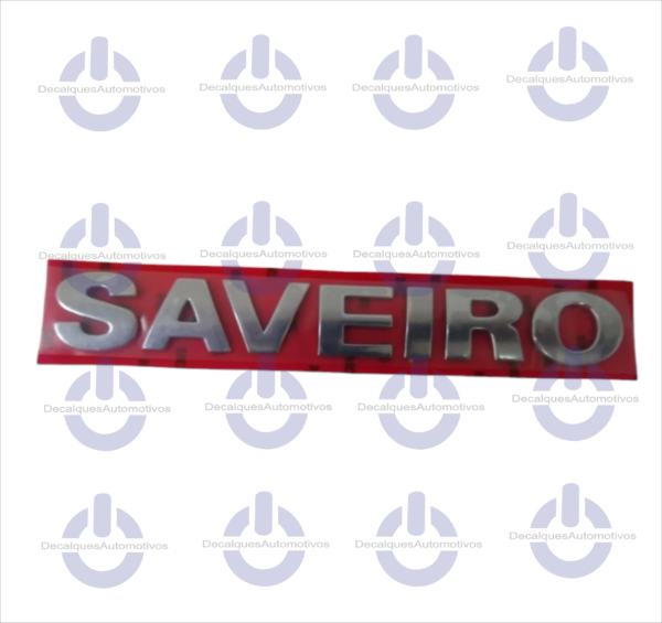 Emblema Letreiro Saveiro Cromado Traseira G3 Giii Compatível