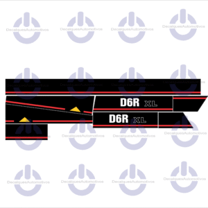 Kit faixa Adesivo compatível Trator Esteira Caterpillar D6r Xl