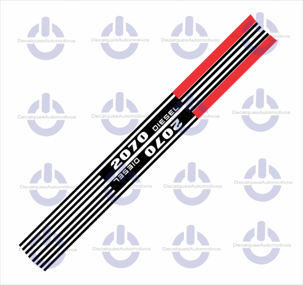 Kit Faixa Adesivo Compatível com Trator Cbt 1065 2070 2080 2400 2500