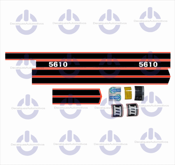 Kit Faixa Adesivo Compatível com Trator FORD 4610 5610 6610 7610 7810 - Imagem 6