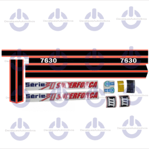 Kit Faixa Adesivo Compatível com Trator FORD 4630 5030 5630 6630 7630 7830 8030 superforça