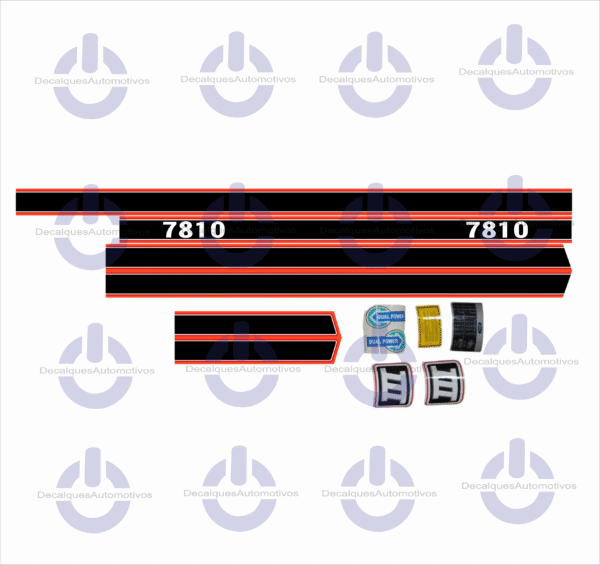 Kit Faixa Adesivo Compatível com Trator FORD 4610 5610 6610 7610 7810 - Imagem 3
