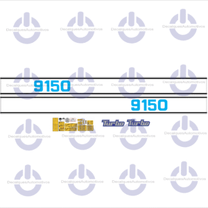 Kit Faixa Adesivo Compatível com Trator MAXION 9150 9170