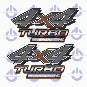 Par Adesivos 4x4 Compatível com Hilux Toyota 2021 acima