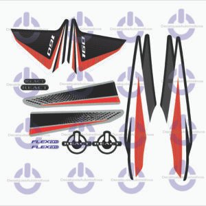 Kit Faixa Adesivo Compatível com Moto CG Titan 160 ano 2016 2017